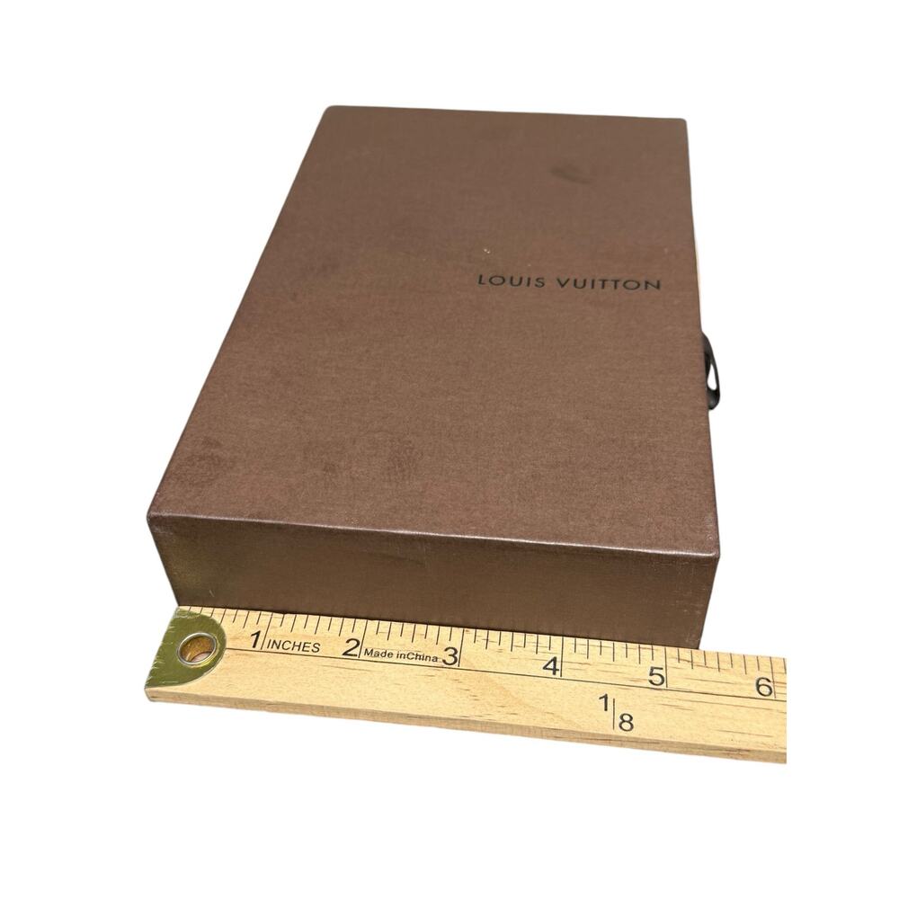 Louis Vuitton Empty Rectangular Brown Gift Box Le… - image 8